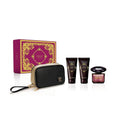مجموعة Versace Crystal Noir الهدية 4 قطع (Edt 90 مل + جل الاستحمام 100 مل + لوشن الجسم 100 مل + Black and Go)