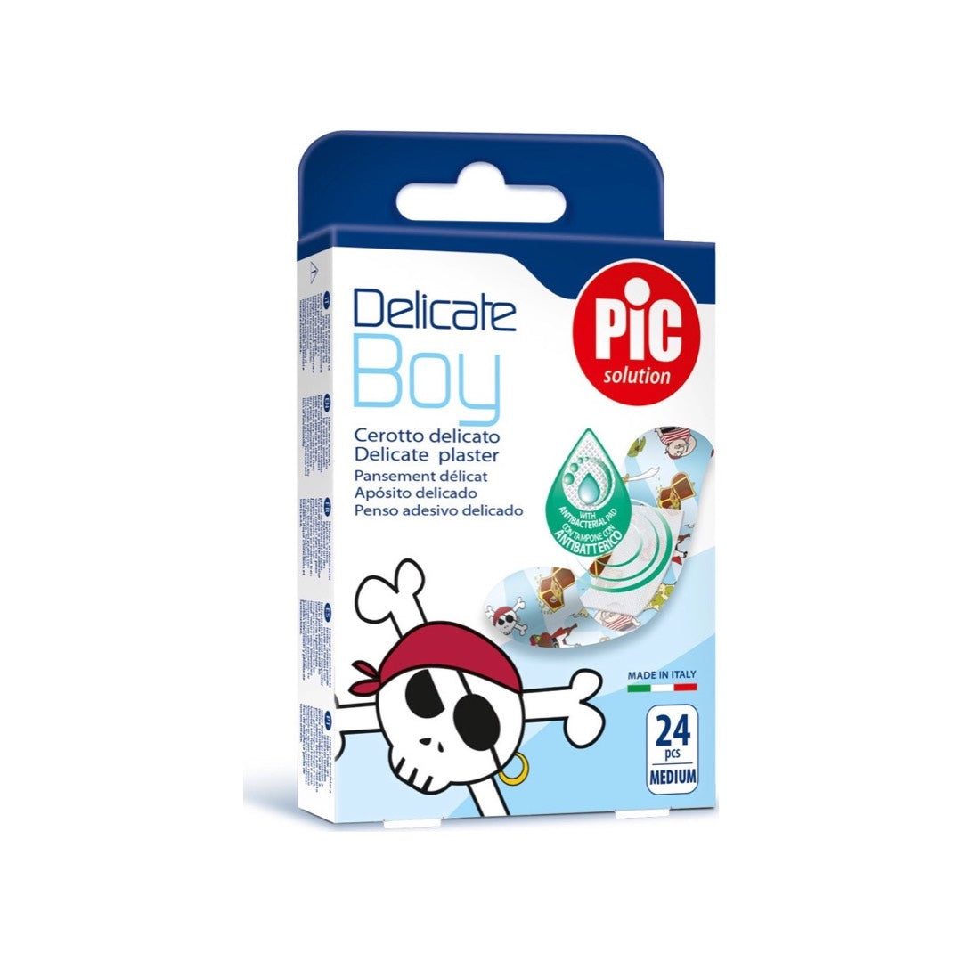 Delicate   Boy   Plaster  -  Anti-Bacterial   1.9 x 7.2 cm   24 pcs