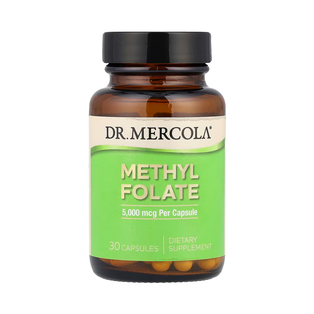 Dr. Mercola ميثيل فولات 5,000 ميكروغرام - 30 كبسولة