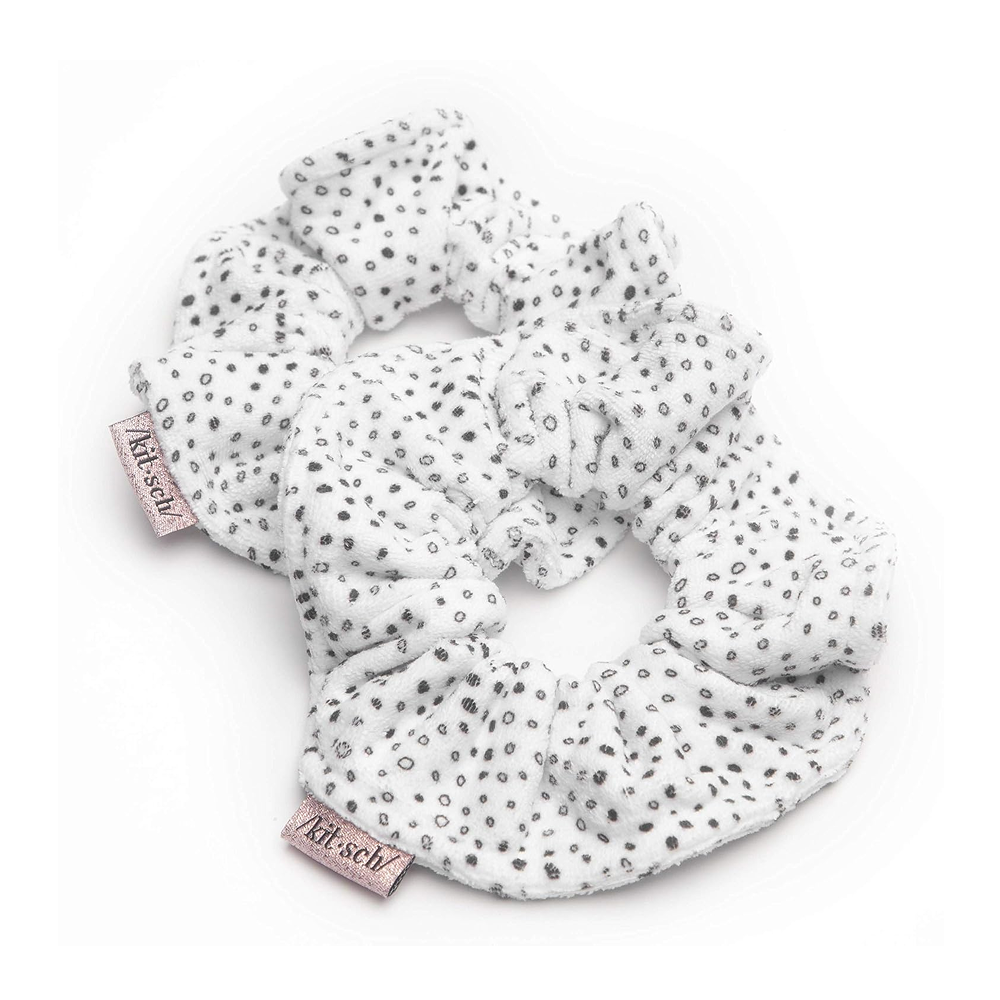 Kitsch Microfiber Quick-Dry Hair Towel Scrunchie - Micro Dot, 2pcs