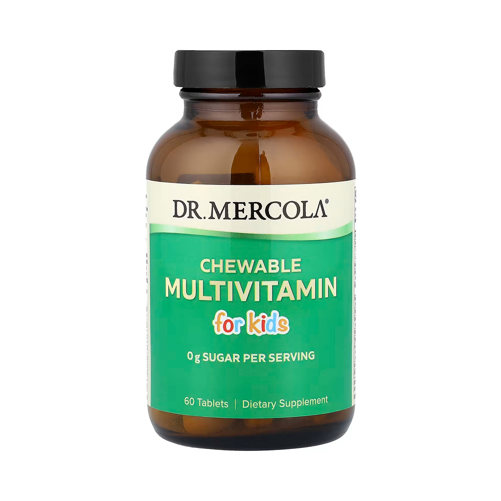 Dr. Mercola فيتامينات متعددة قابلة للمضغ للأطفال 60 قرص