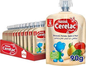 Cerelac Puree Apple pear Broccoli Parsnip 90g