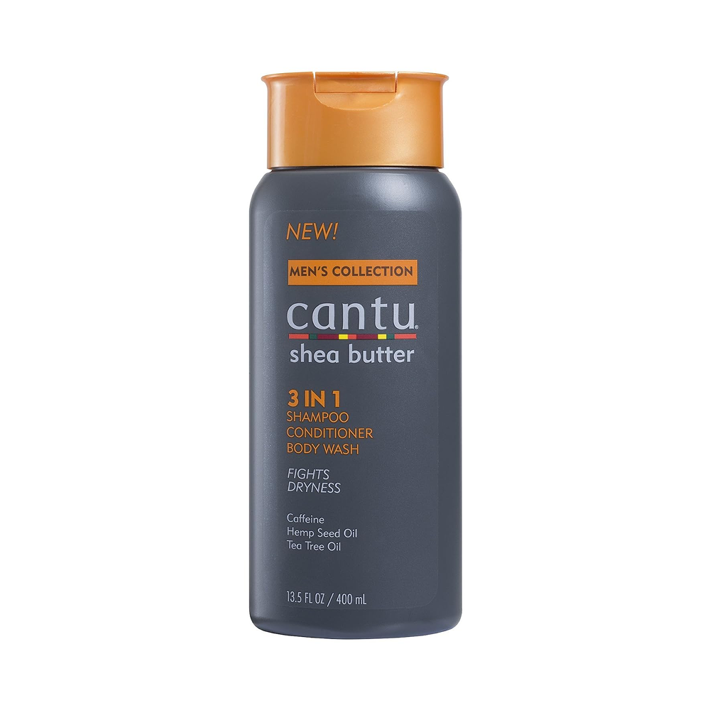 Cantu Men's 3-in-1 Shampoo, Conditioner and Body Wash Shea Butter - 400ml