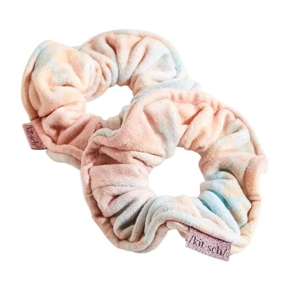 Kitsch Microfiber Sunset Print Hair Scrunchie – 2-Pack