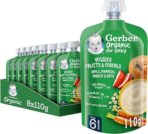 GERBER Bio Porr apple Pmpk carrot 110 GM