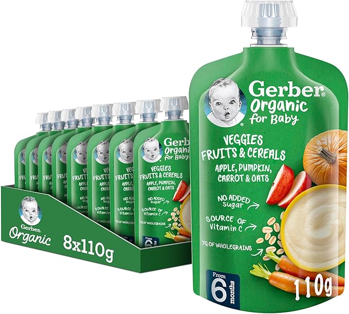 GERBER Bio Porr apple Pmpk carrot 110 GM