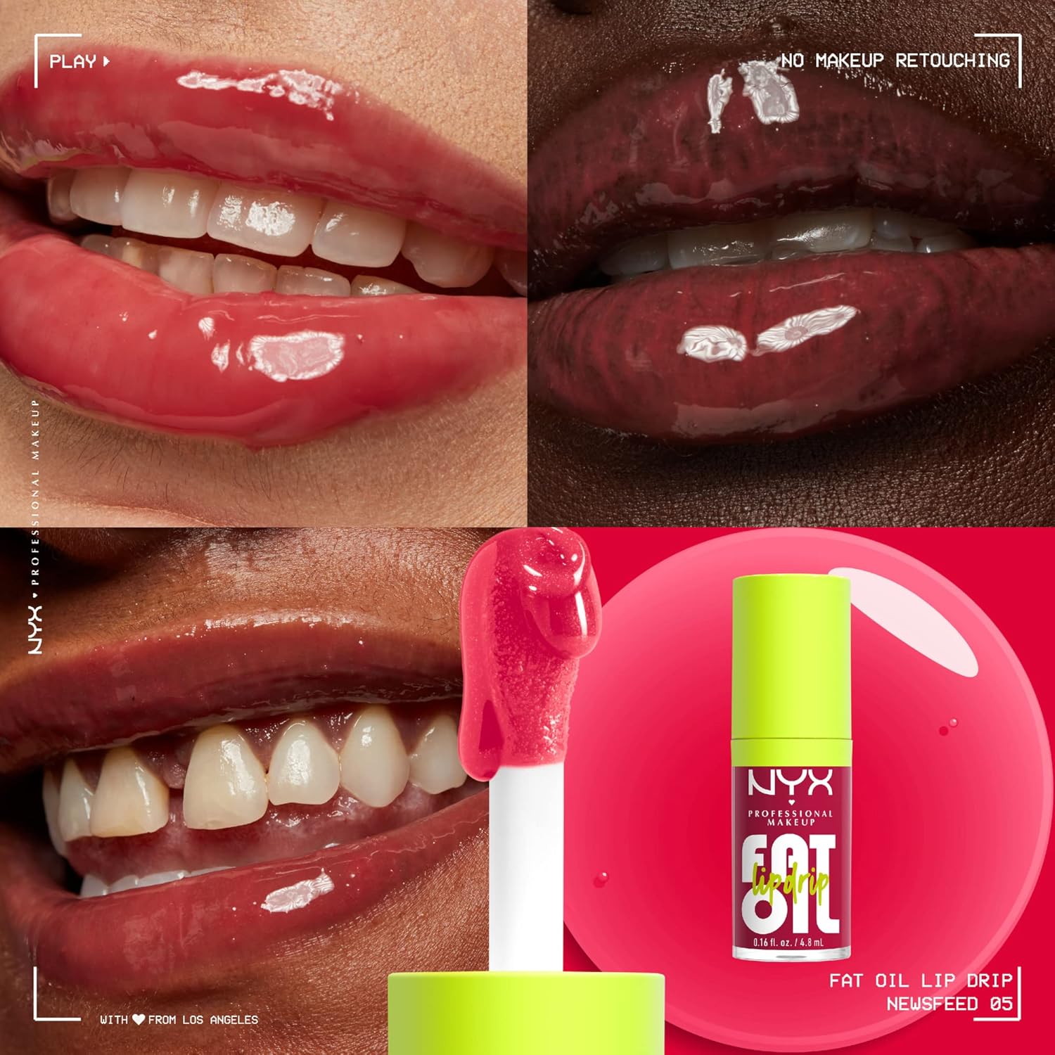 NYX Professional Makeup Fat Oil Lip Drip - 05 Newsfeed (4.8ml)
