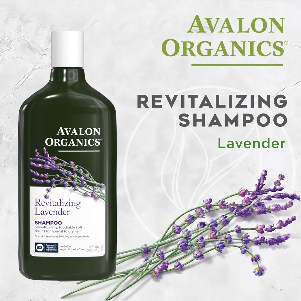 Avalon Organics Rosemary Hair Shampoo – Sulfate-Free & Organic Lavender 325ml