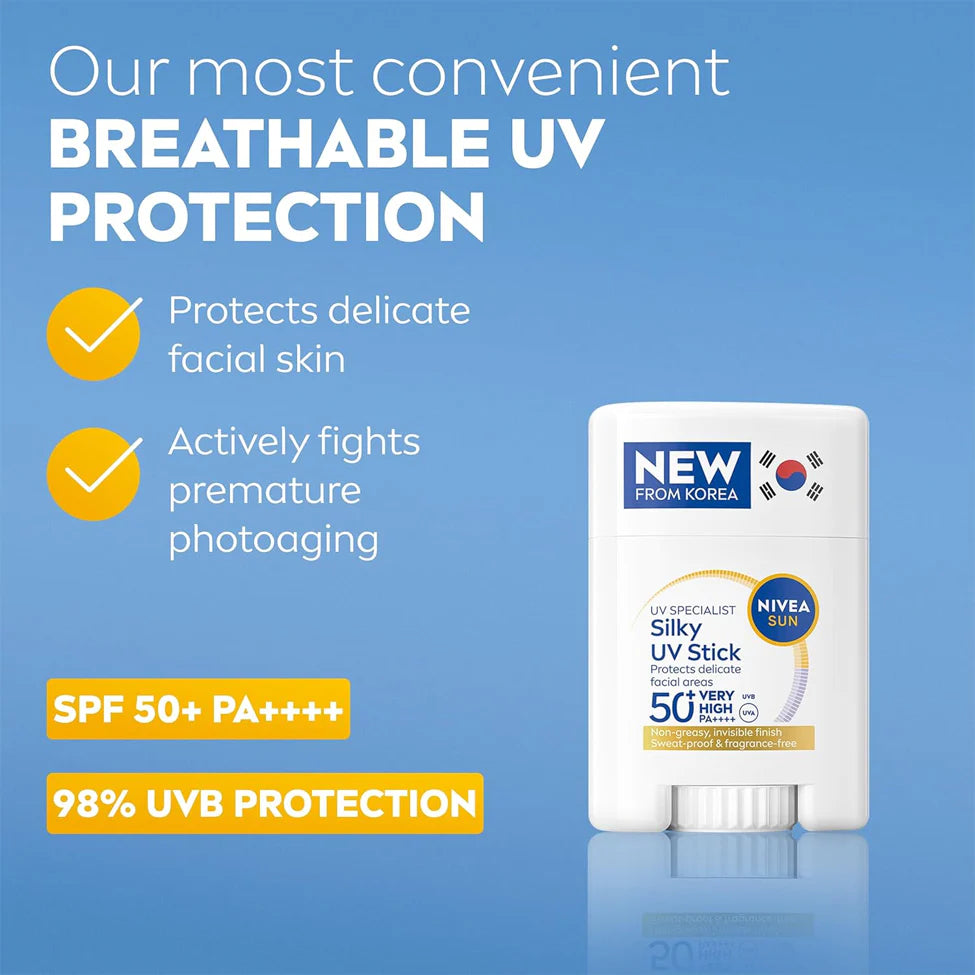 Nivea Sun Stick SPF 50+ Sensitive Face Sun Protection 15g
