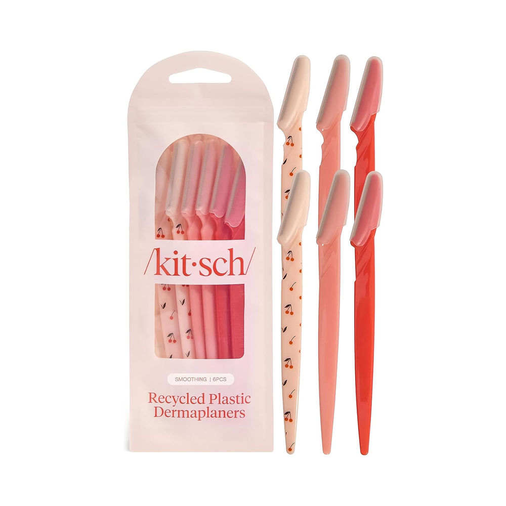 Kitsch Dermaplaning Tool for Women Face, 6 pc (Assorted Cherry Blossom)