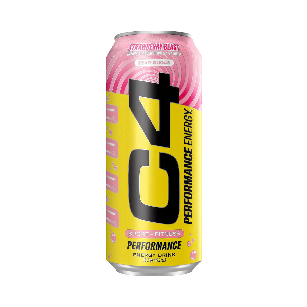 C4 Energy Carbonated Strawberry Blast 473ml (16oz)