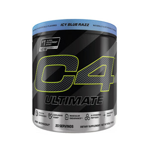 C4 Ultimate Pre-Workout Icy Blue Razz 20 Servings