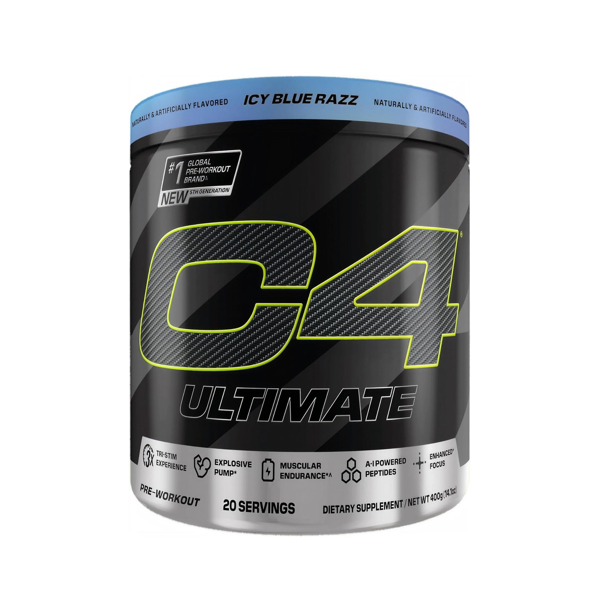 C4 Ultimate Pre-Workout Icy Blue Razz 20 Servings
