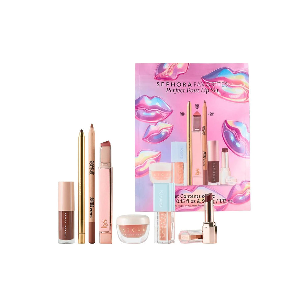مجموعة Sephora Perfect Pout لمستحضرات الشفاه 7 قطع