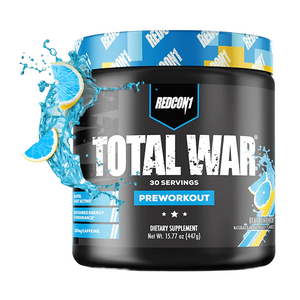 مكمل Redcon1 Total War Pre-Workout بنكهة Blue Lemonade 435 غ