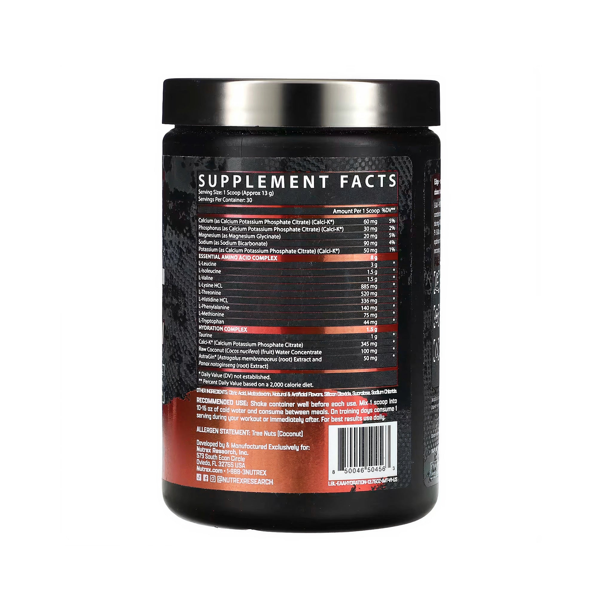 Nutrex Research EAA+ Hydration (Mango Time) - 30 Servings (390g)
