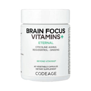 Codeage Brain Focus Vitamins+  - 60 Vegetable Capsules