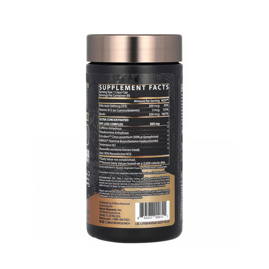 Nutrex Research Lipo-6 Hers Ultra Concentrate - 60 Liquid-Caps