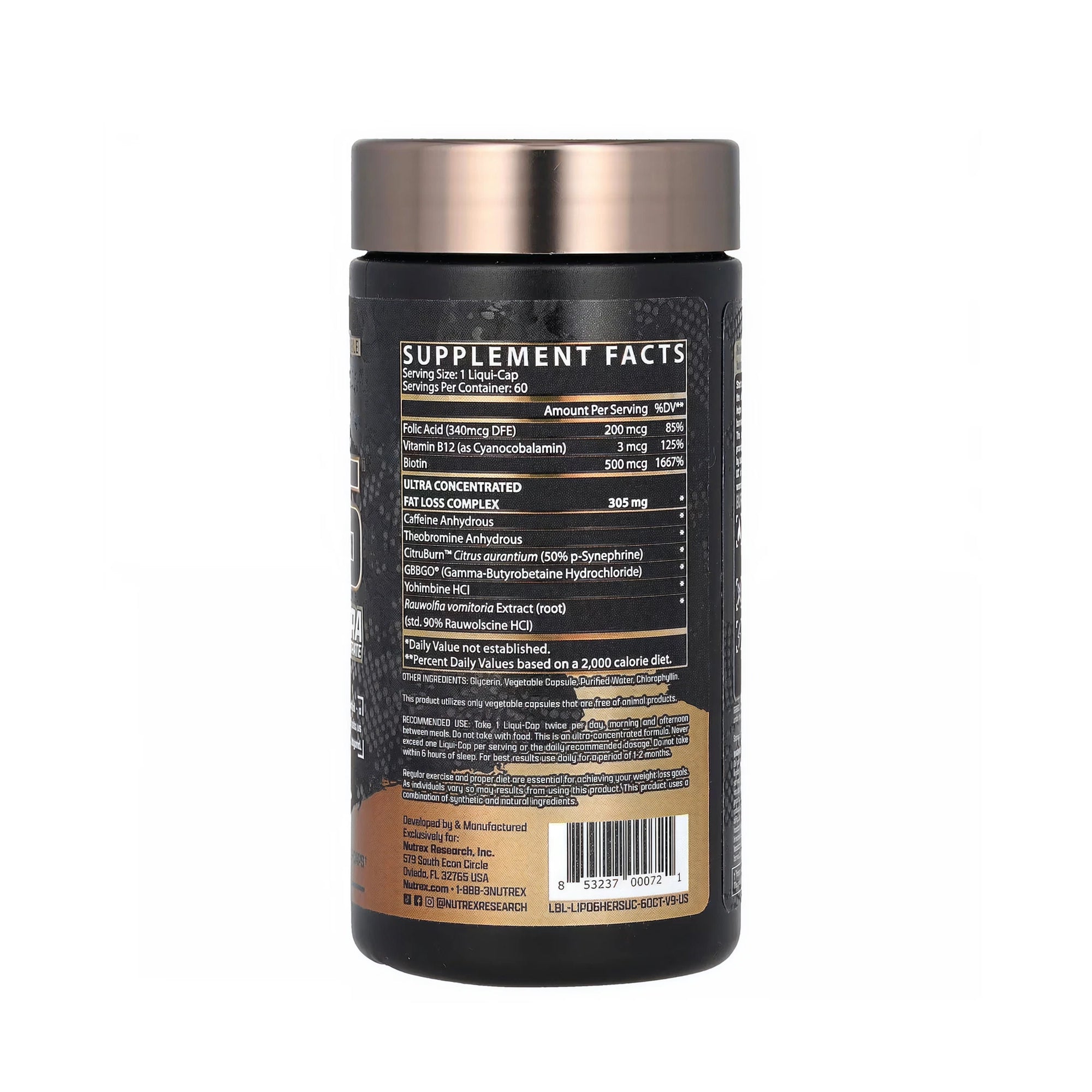 Nutrex Research Lipo-6 Hers Ultra Concentrate - 60 Liquid-Caps