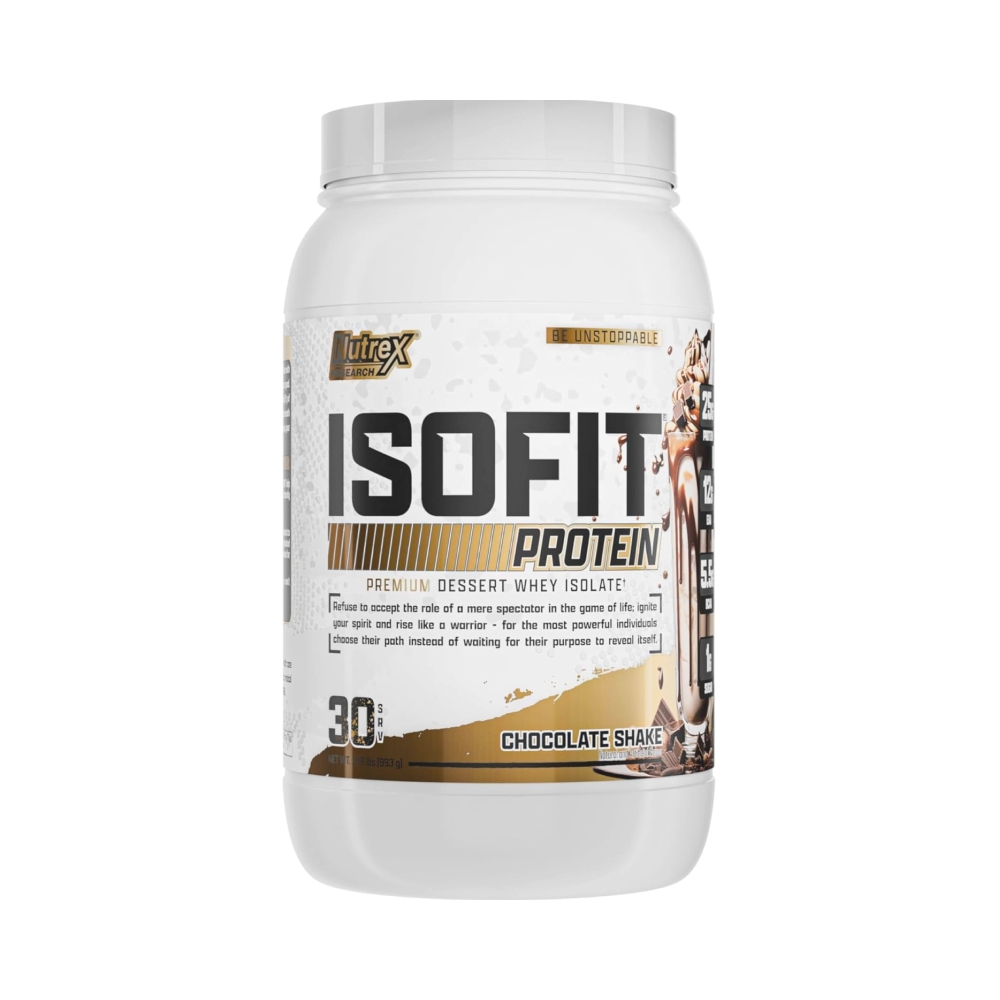 Nutrex Research IsoFit Whey Protein Isolate Chocolate Shake 993g 30 Servings