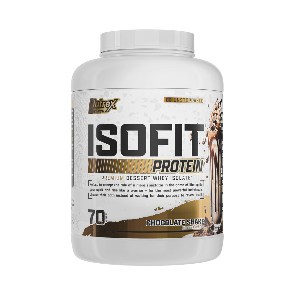 Nutrex Research IsoFit Whey Protein Isolate Chocolate Shake 70 Servings
