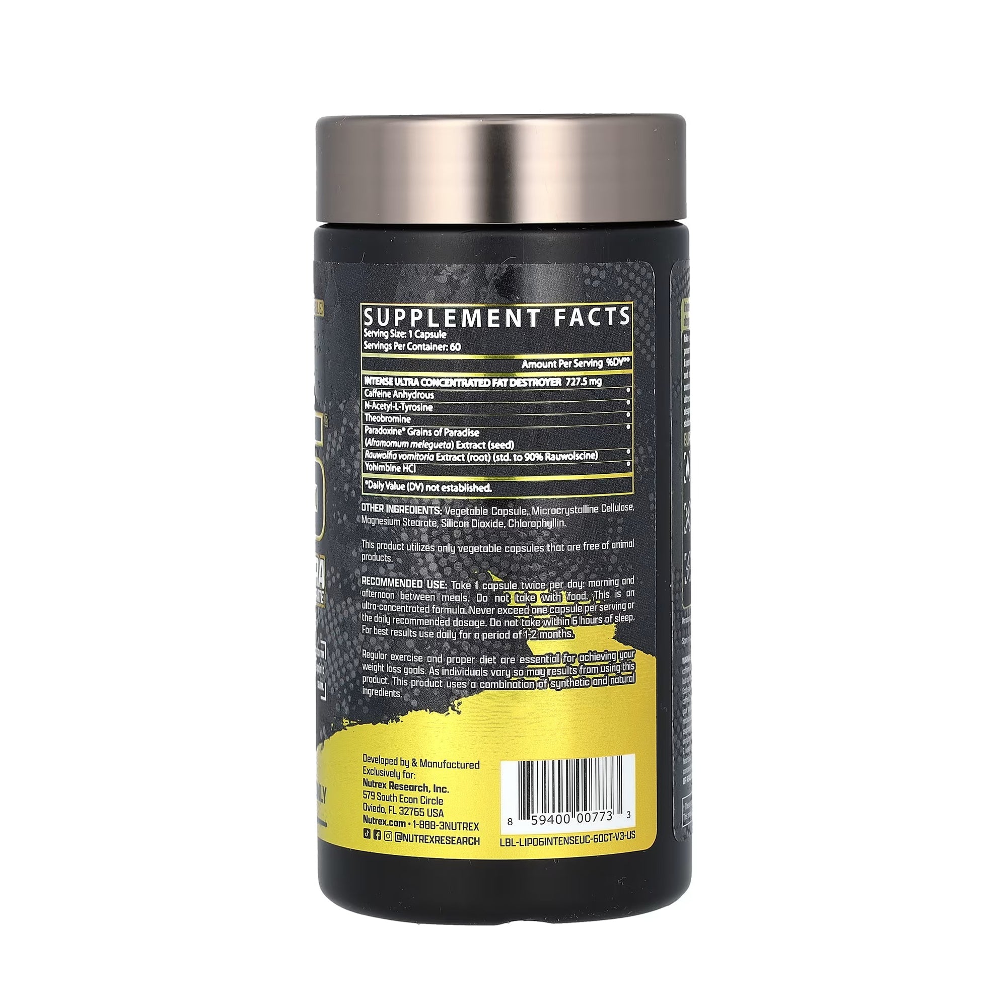 Nutrex Research Lipo-6 Intense Ultra Concentrate - 60 Capsules