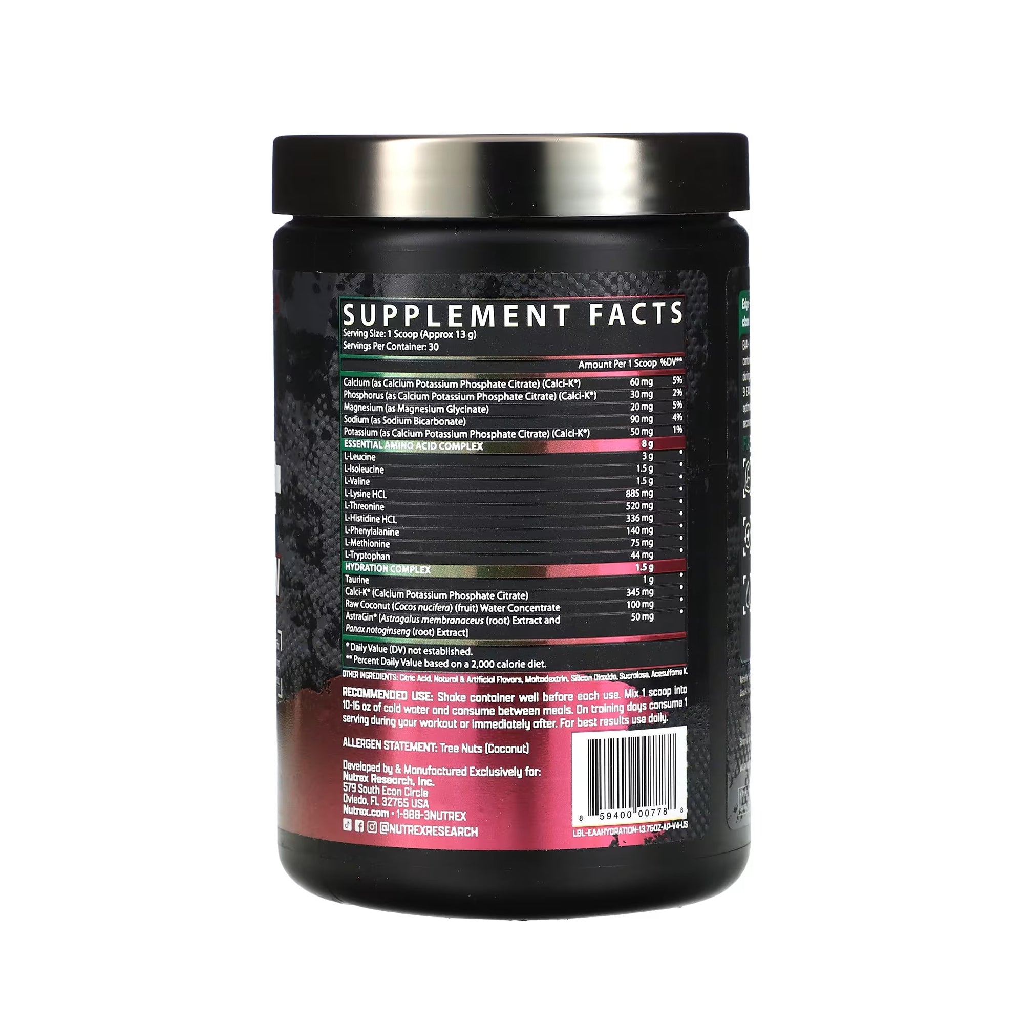 Nutrex Research EAA+ Hydration (Apple Pear) - 30 Servings (390g)
