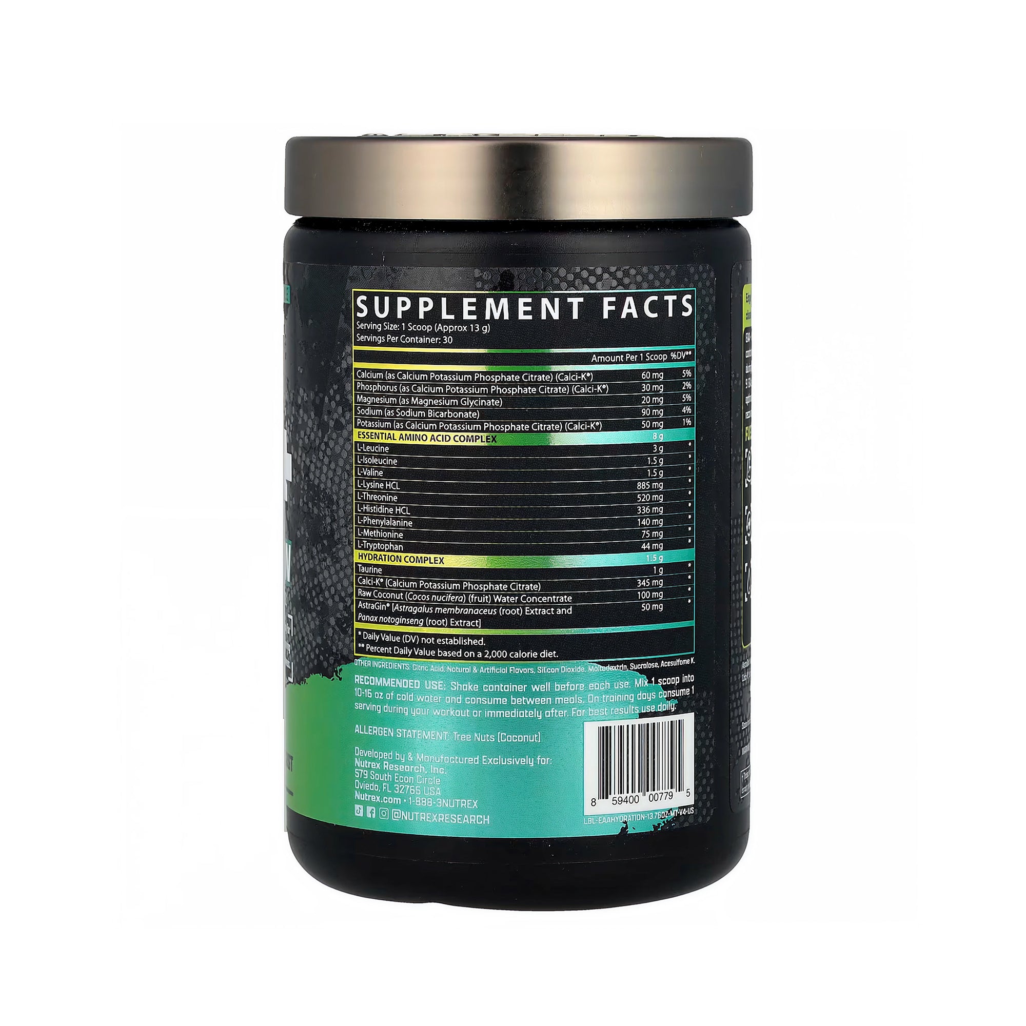 Nutrex Research EAA+ Hydration (Maui Twist) - 30 Servings (390g)