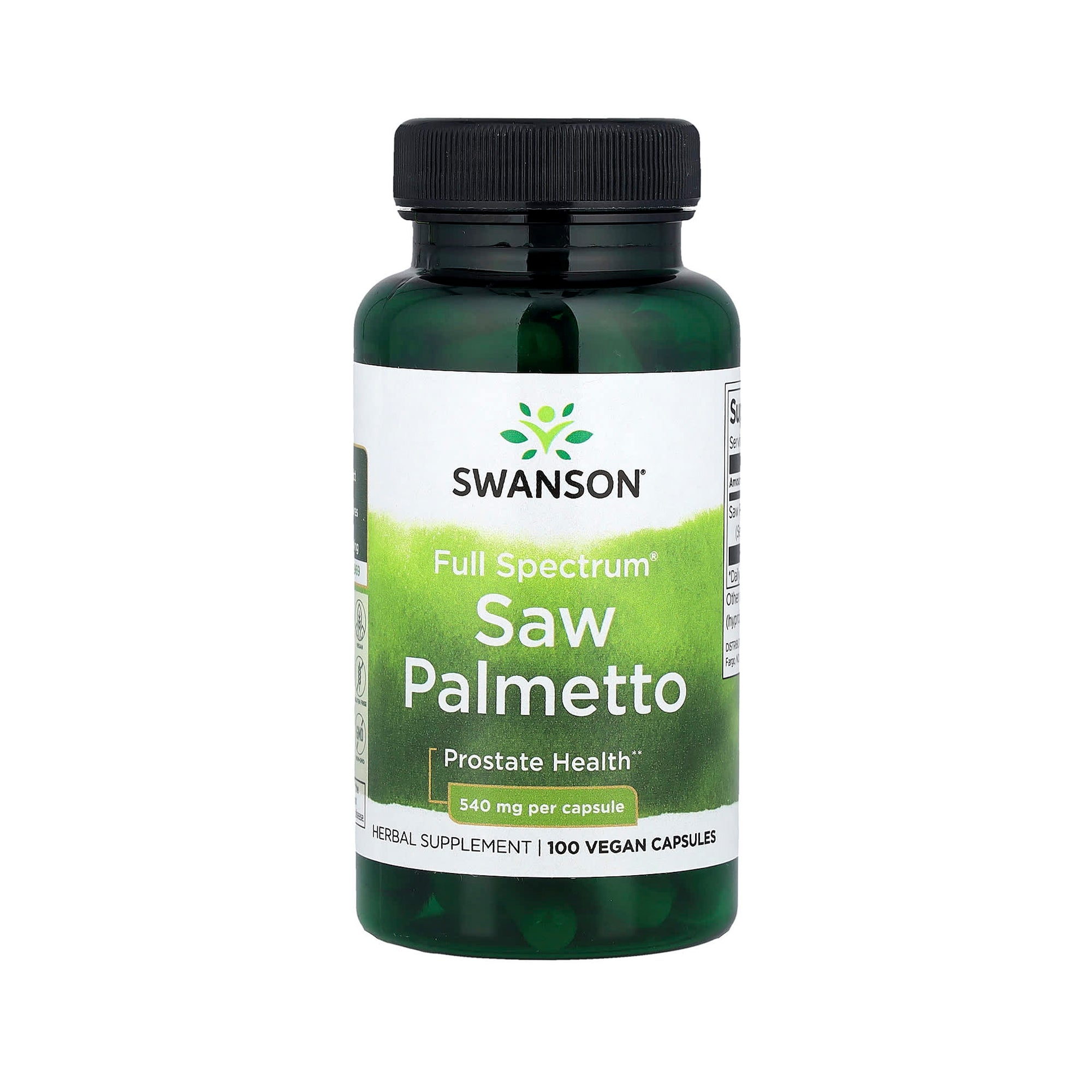 Swanson Full Spectrum Saw Palmetto 540 mg - 100 Vegan Caps