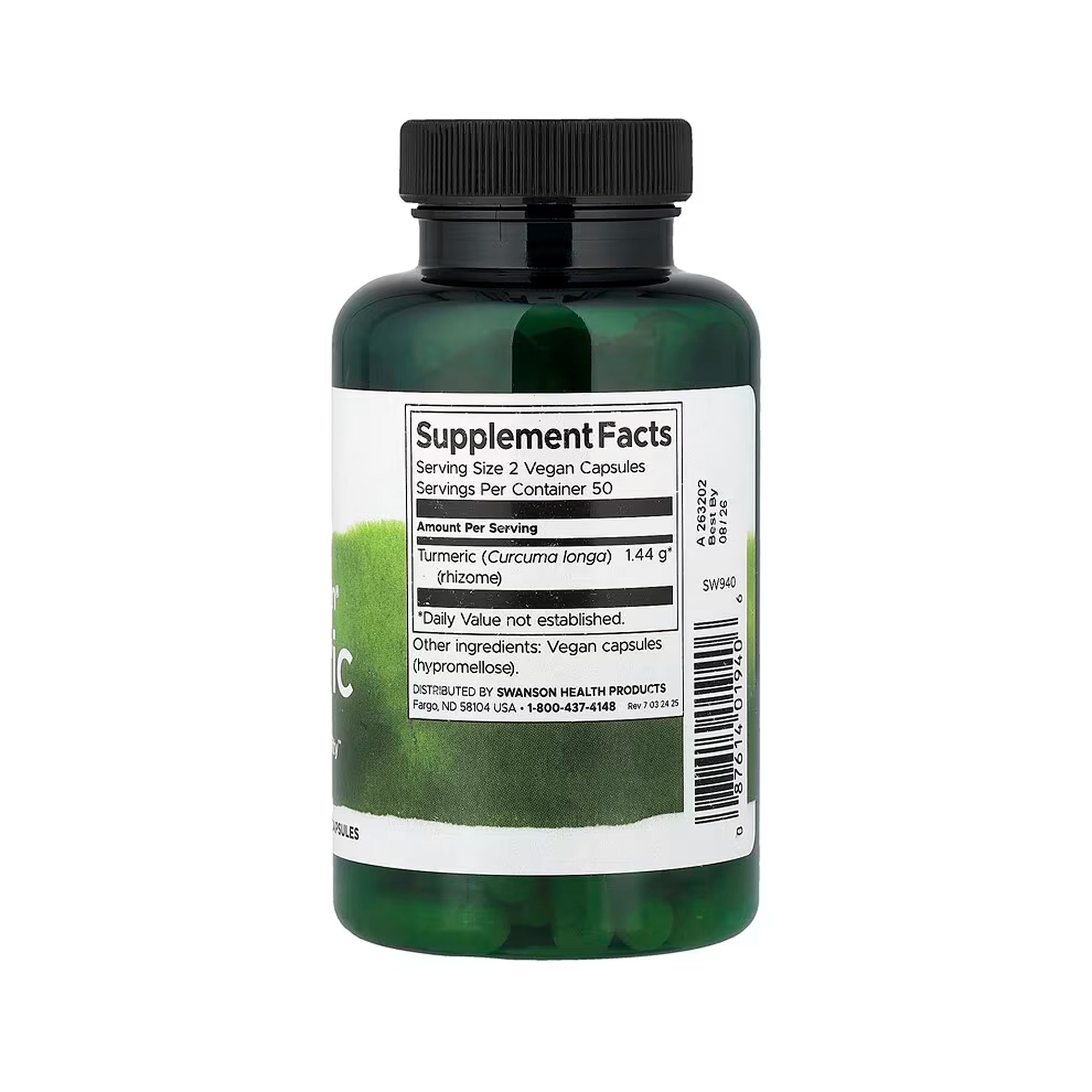 Swanson Full Spectrum Turmeric 720 mg - 100 Vegan Caps