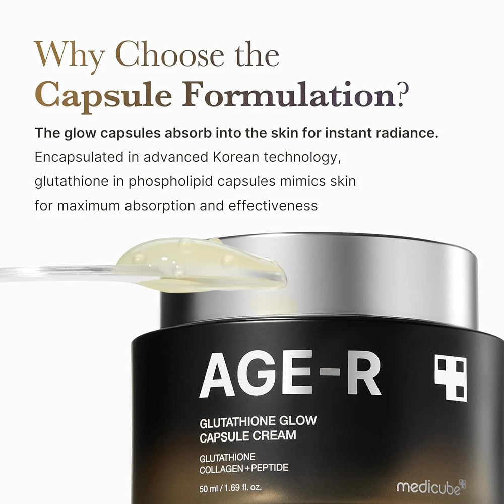 Medicube AGE-R كريم كبسولات الجلوتاثيون المضيء - 50 مل