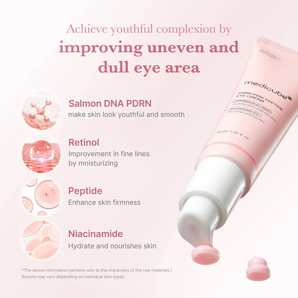 كريم العيون Medicube PDRN Pink Peptide - 30 مل