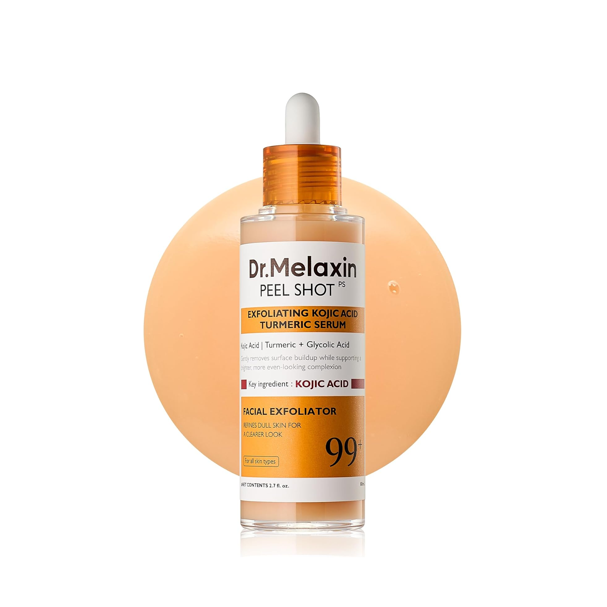 Dr. Melaxin Peel Shot PS Exfoliating Kojic Acid Turmeric Serum - 80ml