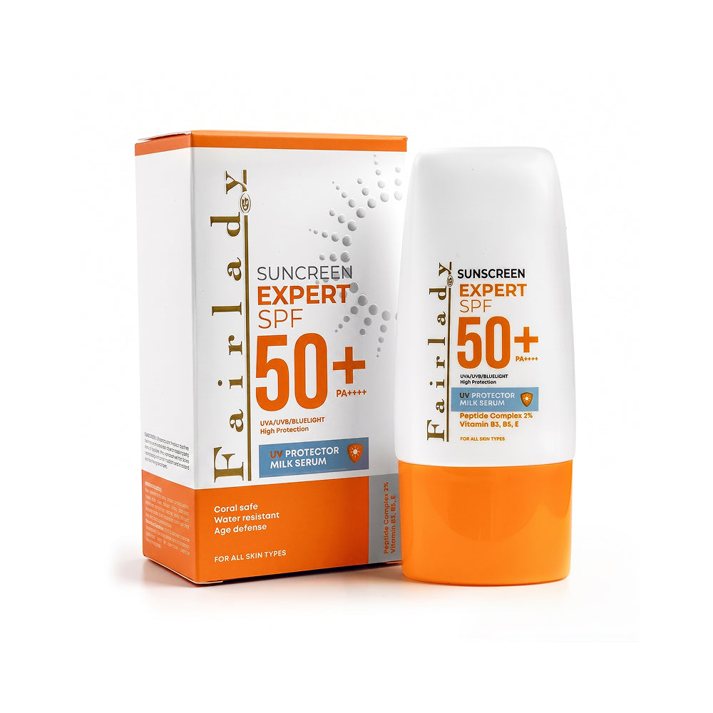 واقي الشمس السائل Fairlady 50 مل SPF 50+ PA++++ مع خلاصة الحليب