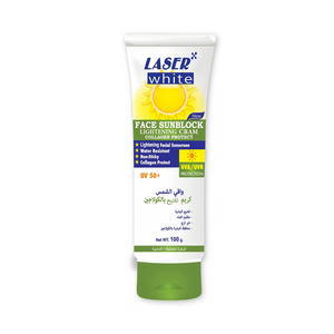 Laser White Sun Cream Skin Lightener with Natural Collagen SPF Protection 100gm