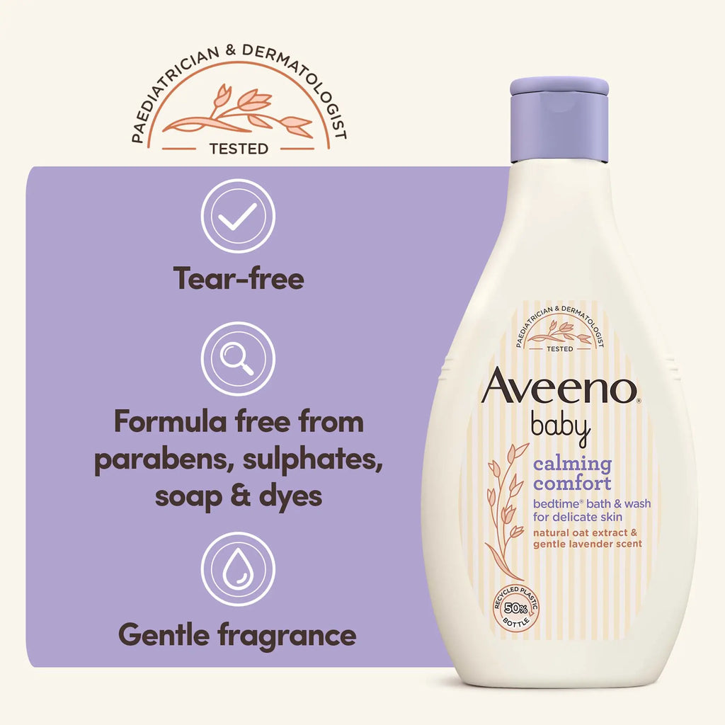 Aveeno Baby – غسول الجسم للأطفال 250ml للتهدئة قبل النوم