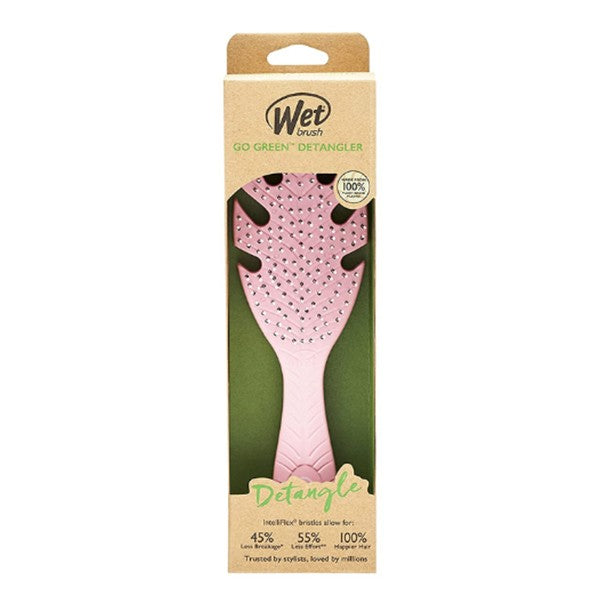 Wet brush hair brush go green detangler in pink