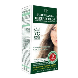 Pure Planta Ammonia-Free Hair Color 135ml 7C Dark Ash Blond