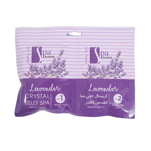 Salon System Crystal Jelly For Feet With Lavender Step 1 And 2