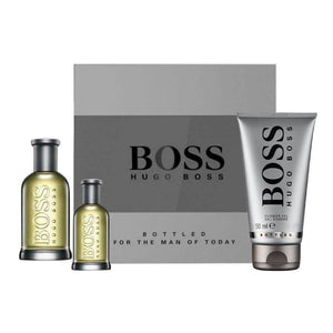Boss Bottled For Men Set 3Pcs EDT 100ml + EDT 30ml + Shower Gel 50ml