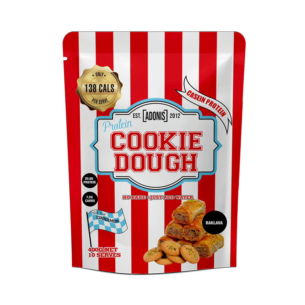 Adonis Protein Cookie Dough – Baklava Flavor with Casein 400g