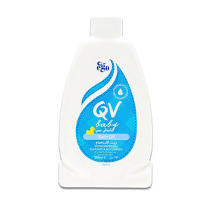 زيت الاستحمام للأطفال من QV – منظف لطيف خالي من الصابون