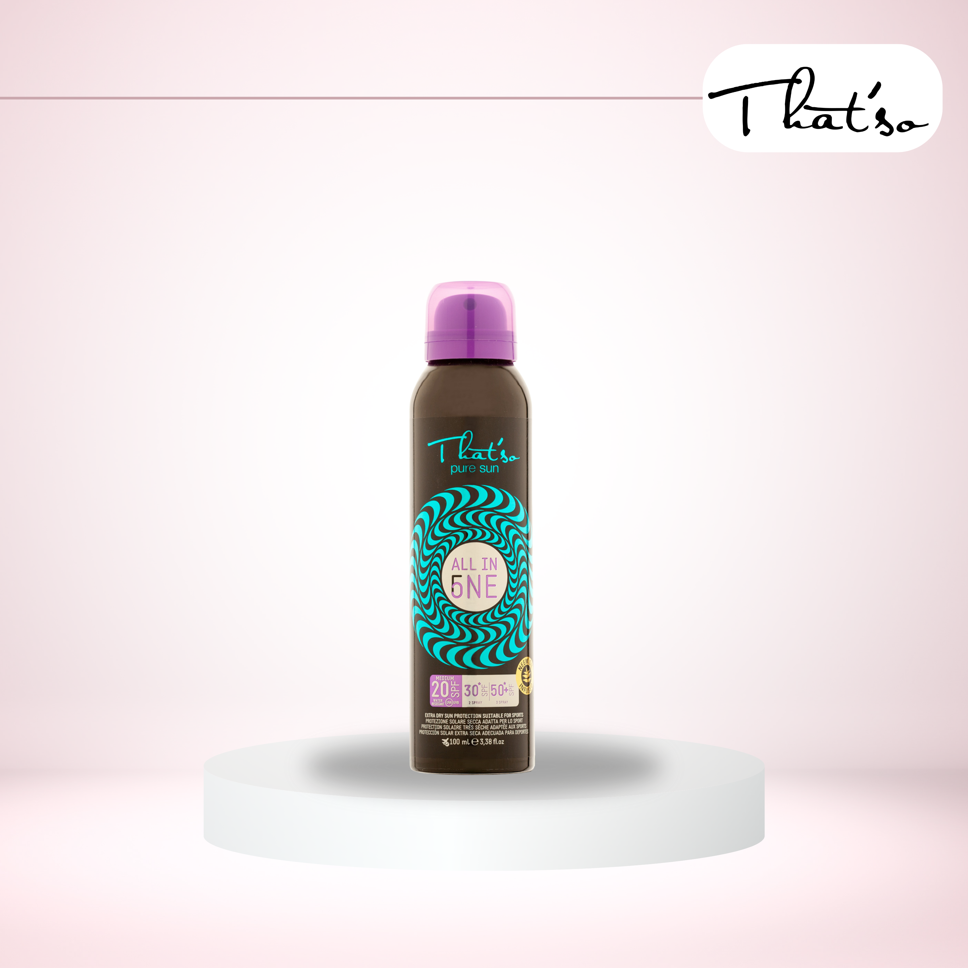 That's So All In One Sport Sunscreen Spray SPF 20/30/50+ with Neem Oil 100ml
