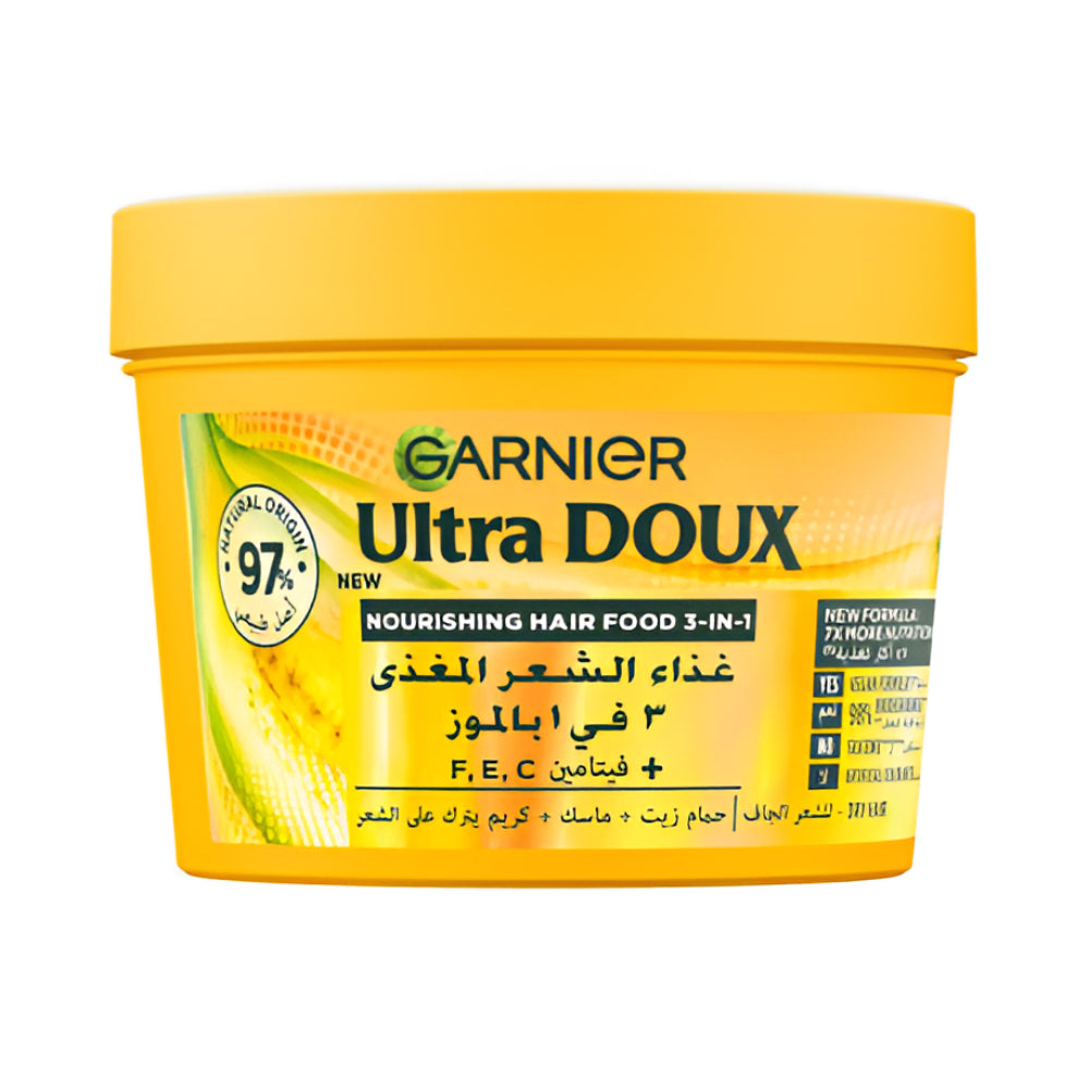 Garnier Hair Mask 390ml Ultra Doux Hair Food 3 In 1 With Banana