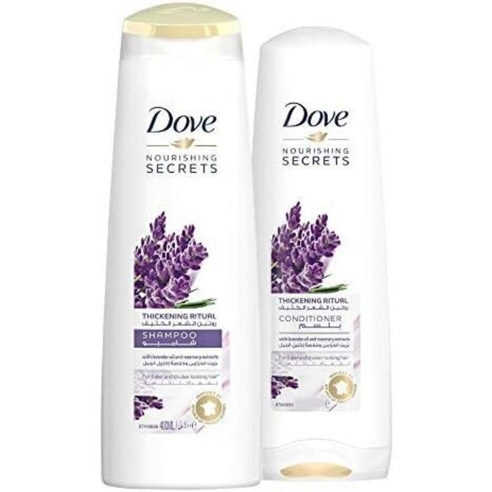 Dove shampoo 400 ml + conditioner 320 ml lavender (special offer)