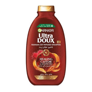 Garnier Hair Shampoo 400ml Ultra Doux Healing Castor and Almond Oils