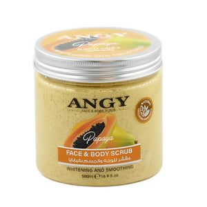 Angy Face & Body Scrub 500ml With Papaya