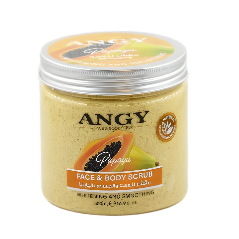 Angy Face & Body Scrub 500ml With Papaya