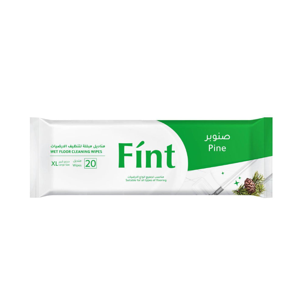 Fint Wipes 20Wipes Wet Floor Cleaning Wipes Large Size Pine