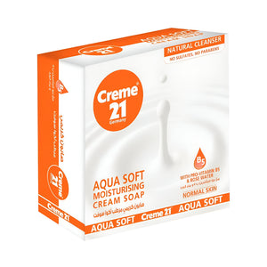 Creme 21 Cream Bar Soap 125g Aqua Soft Moisturizer 3+ 1